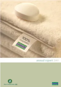 Annual Report 2003 Services for Members