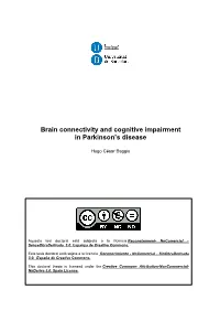 Brain Connectivity and Cognitive Impairment in Parkinson's Disease