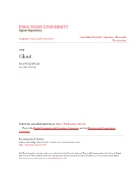 Ghost Brian Phillip Whalen Iowa State University