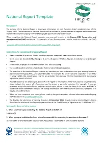 National Report Template