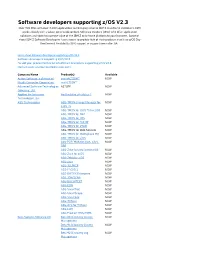 Software Developers Supporting Z/OS V2.3 Over 700 Isvs with Over 4,000 Applications Are Bringing Value to IBM Z Mainframe Customers