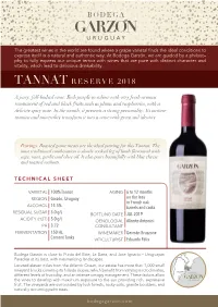Technical Sheet Tannat