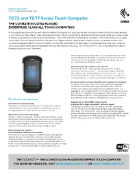 Zebra TC72 Spec Sheet