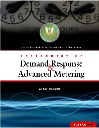 2008 Assessment of Demand Response and Advanced Metering � I � Federal Energy Regulatory Commission � Executive Summary