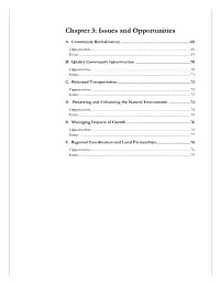 Issues and Opportunities