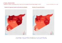 SYRIA, YEAR 2020: Update on Incidents According to the Armed Conflict Location & Event Data Project (ACLED) Compiled by ACCORD, 25 March 2021