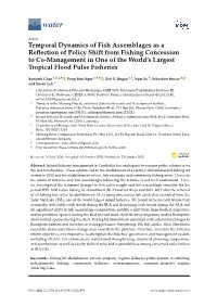 Temporal Dynamics of Fish Assemblages As A