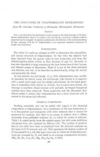 The Structure of Stilpnomelane Reexamined