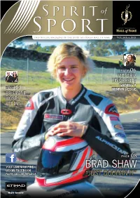 Brad Shaw Us on Facebook Facebook.Com/Thesahof “Just Doohan It”