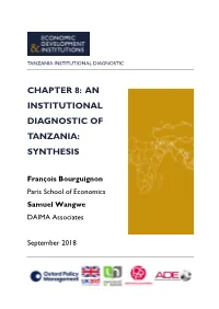 Chapter 8: an Institutional Diagnostic of Tanzania: Synthesis