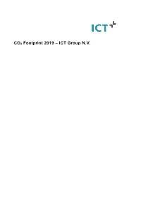 CO2 Footprint 2019 – ICT Group N.V