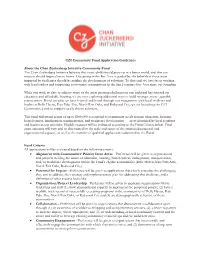 CZI Community Fund Application Guidelines About the Chan