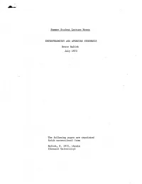 Interferometry and Aperture Synthesis in Order to Understand the Re