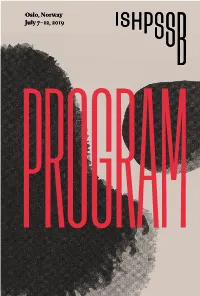 Program Booklet Is Published in Oslo, July 2019