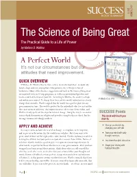 The Science of Being Great the Practical Guide to a Life of Power by Wallace D