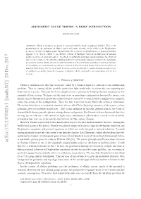 Arithmetic Gauge Theory: a Brief Introduction 2