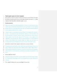 Point-By-Point Response to Reviewer Comments 2 We Would Like to Thank the Reviewers for Their Positive and Constructive Reviews of This Paper
