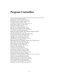 Program Committee