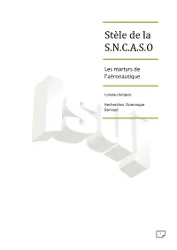 Stèle De La S.N.C.A.S.O