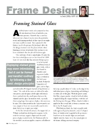 Frame Design by David Lantrip, MCPF, GCF Framing Stained Glass