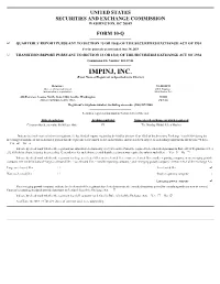 IMPINJ, INC. (Exact Name of Registrant As Specified in Its Charter)