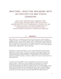 Mactans: Injecting Malware Into Ios Devices Via Malicious Chargers