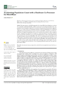 Accelerating Population Count with a Hardware Co-Processor for Microblaze