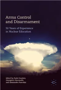 Arms Control and Disarmament
