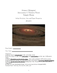 Astronomy 2015 Sample Test.Pdf