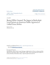 The Impact of Individual-Level Factors on American Public Approval of Lethal Drone Strikes