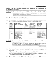 1 F F.No.02.331/2020-PCI Minutes of 02.331 Executive Committee (EC
