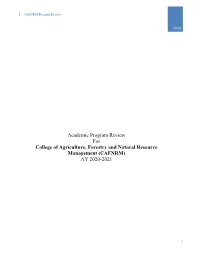 2020 CAFNRM Program Review