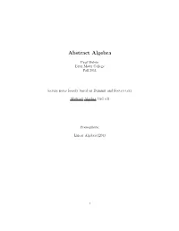 Abstract Algebra