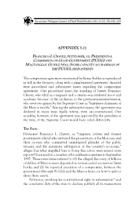 Appendix 5.11 Chavez V