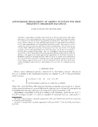 Approximate Separability of Green's Function for High Frequency