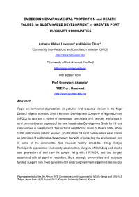 Final (Report) Word Doc Embedding Environmental