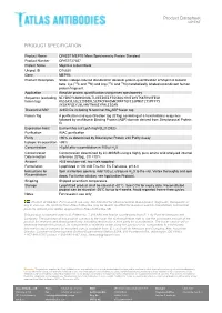 PRODUCT SPECIFICATION Product Datasheet