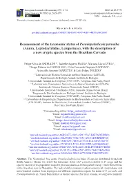 Reassessment of the Taxonomic Status Of