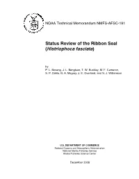 Status Review of the Ribbon Seal (Histriophoca Fasciata), 2008