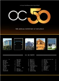 The Annual Inventory of Influence Oc 50 Index