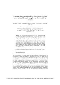 A Machine Learning Approach for Clustering Western and Non-Western Folk Music Using Low-Level and Mid-Level Features