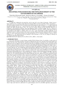 Biocontrol Fungi in Reducing the Population Density Of