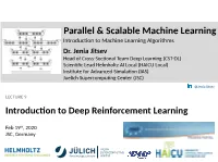 Introduction to Deep Reinforcement Learning