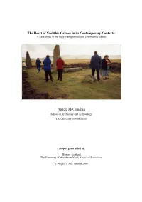The Heart of Neolithic Orkney in Its Contemporary Contexts: a Case Study in Heritage Management and Community Values