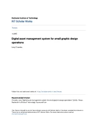Digital Asset Management System for Small Graphic Design Operations