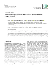 Infinitely Many Coexisting Attractors in No-Equilibrium Chaotic System