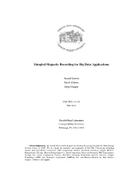 Shingled Magnetic Recording for Big Data Applications