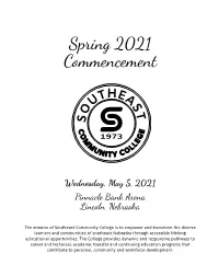 Spring 2021 Commencement Program