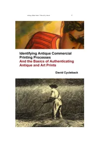 Antique and Art Prints by David Cycleback Antique Prints Guide * David Cycleback 2