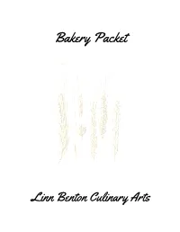 Bakery Packet
